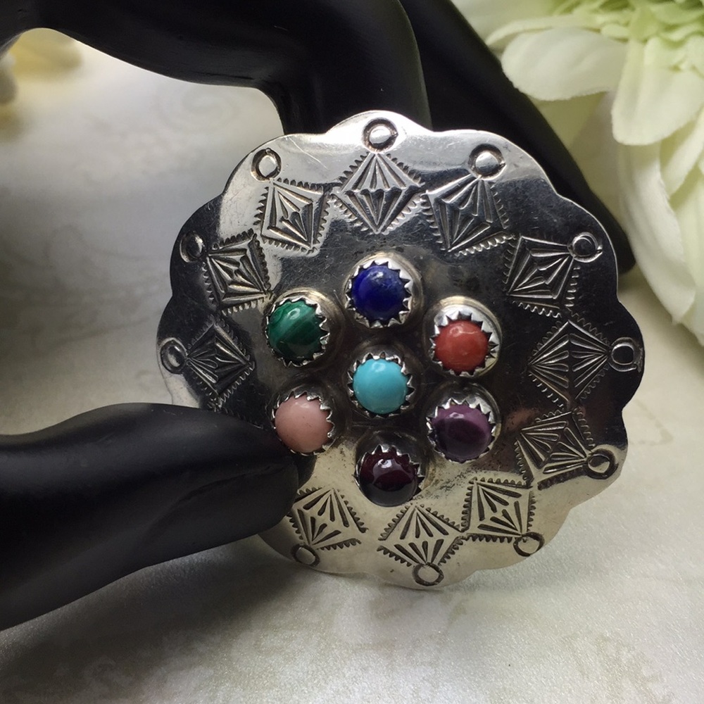 Navajo silversmith Wilson Begay brooch